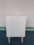 23.22''H Wooden Nightstand with One Drawer One Shelf for Kids, Adults, White