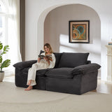 Modern corduroy cloud sofa, can be freely combined and has a comfortable sitting experience, suitable for modern living room furniture in homes, apartments, and offices