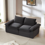 Modern corduroy cloud sofa, can be freely combined and has a comfortable sitting experience, suitable for modern living room furniture in homes, apartments, and offices