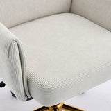 Mid-back liftable office chair, striped fabric, and ergonomically designed, is an excellent choice for working, studying or relaxing. The mid-back design provides a better sitting experience,White