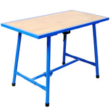 Foldable Work Bench,Workshop Tool Bench,Packing Table Mounting Table Assembly Table,660Lbs Load Capacity,for Workshop, Garage,Blue