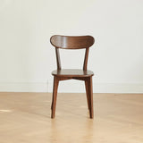 (Set of 4 pcs) Dining chair wooden FAS grade oak natural wood made in North America 100% dirt-free wood chair solid chair table chair wooden living room chair simple and natural 46.5 * 54 * 80cm