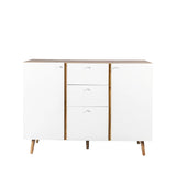 Sideboard Buffet Cabinet with 3 Drawers & 2 Doors,47.24"Buffet Cabinet with Adjustable Shelves for for Living Room Dining Room Hallway,Kitchen