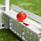 Modern Outdoor Wooden Playhouse for Children Waterproof Design with Comfortable Bench and Attractive Door for Christmas Day
