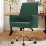 Mid-back liftable office chair, striped fabric, and ergonomically designed, is an excellent choice for working, studying or relaxing. The mid-back design provides a better sitting experience.Green
