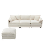 [VIDEO]103" Chenille Modular Sectional Sofa with Deep and Wide Seat,L Shaped Cloud Couch Set with Double Cushions,4 Seat Sofa with Movable Ottoman,Oversized Indoor Furniture for Living Room&Apartment