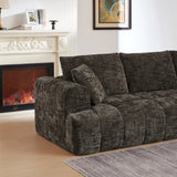 Chenille L-Shape Luxury Sectional Oversized Sofa,Mnimalist Design,Comfy Sleeper Couch for Living Room,Apartment&Reception Spaces,No Assembly Required