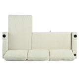 Reversible Sectional Sofa with Storage Chaise, Arm With Cup Holder,Storage and USB Ports , Modern Corduroy fabric Sleeper Sofa L-Shaped Couch for Living Room, Bedroom, Apartment,Office