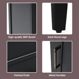 20" Bathroom Vanity with Sink, Bathroom Cabinet with A Door, Door Shelf Storage and Adiustable Foot Pads, A Drawer, Black