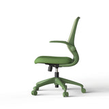 Ergonomic Color Office Chair 500lb (About 226.8kg), Home Office, Mesh Back, Integrated Molded Foam, Comfortable Sitting, Flipping Armrest, Fireproof, Rotating, Lifting Multifunctional Chair (Green)