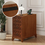 End Table with 3 Drawers, Corner Table with 4 Open Shelves, Tall Side Table for Bedroom and Corner, Expect Arrival Date (2025/5/27)