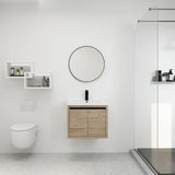 Bathroom Cabinet With Sink,Soft Close Doors,Float Mounting Design,24 Inch For Small Bathroom,24x18(KD-Packing),W128650530