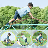 12ft Geometric Dome Climber Play Center, Kids Climbing Dome Tower, Rust & UV Resistant Steel Supporting 1000 LBS