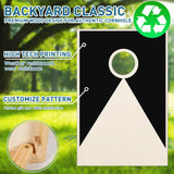 Solid Wood Premium Cornhole Set -  3 Feet x 2 Feet Game Boards, Includes Set of 8 Corn Hole Toss Bags