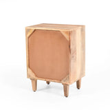 Natural Wood Nightstand