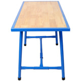 Foldable Work Bench,Workshop Tool Bench,Packing Table Mounting Table Assembly Table,660Lbs Load Capacity,for Workshop, Garage,Blue