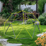 XCF006I Ten sided climbing frame for outdoor playground for age 3+ climber with Colorful Climbing Stones 10ft
