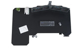 L-Shaped 59" Height Adjustable Electric Standing Desk, Sit and Stand Up Computer Desk For Home Office Black
