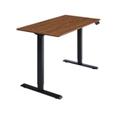 Electric Standing Desk, Adjustable Height Stand up Desk, 24x48 Inches Sit Stand Home Office Desk, Frame/Mahogany Top,Dark Walnut