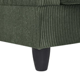 Savannah Modular Corduroy Sectional Sofa with Ottoman