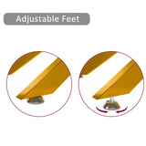 39.37" Rectangular Clear Tempered Glass Coffee Table,Stylish Design with Golden Metal Legs, Coffee Table for Living Room