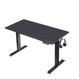 Electric Standing Desk, Adjustable Height Stand up Desk, 24x48 Inches Sit Stand Home Office Desk,Black Frame/Black Top