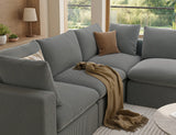 Modular Sectional Sofa Couch,135inch Oversized LoveSofa,L Shape Sofa, 4 Seater  Upholstered with Corduroy Fabric Couches with 2 Pillows