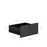 Nightstands Set of 2, with Charging Station, Smart Nightstand with Night Light, Modern Night Stand with Bookshelf, Bedside Tables with Storage Cabinet for Bedroom, Black