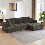 Chenille L-Shape Luxury Sectional Oversized Sofa,Mnimalist Design,Comfy Sleeper Couch for Living Room,Apartment&Reception Spaces,No Assembly Required