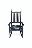 wooden porch rocker chair  BLACK, without mat