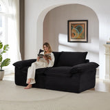 Modern corduroy cloud sofa, can be freely combined and has a comfortable sitting experience, suitable for modern living room furniture in homes, apartments, and offices