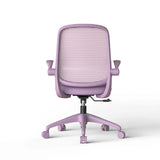 Ergonomic Color Office Chair 500lb (About 226.8kg), Home Office, Mesh Back, Integrated Molded Foam, Comfortable Sitting, Flipping Armrest, Fireproof, Rotating, Lifting Multifunctional Chair (Purple)