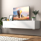 Entertainment TV Stand, Large TV Stand TV Base Stand with LED Light TV Cabinet.