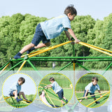 12ft Geometric Dome Climber Play Center, Kids Climbing Dome Tower, Rust & UV Resistant Steel Supporting 1000 LBS