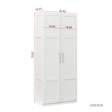 Pantry Cabinet, Kitchen Pantry Storage Cabinets with 2 Door and 3  Shelves, White Pantry Storage Cabinet, Cupboard for Kitchen, Dining Room and Living Room.