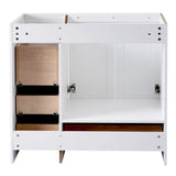 [Cabinet Only] 36" White Bathroom Vanity(Sink not included)