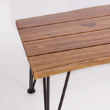 ZION INDUSTRIAL WOOD AND METAL COFFEE TABLE