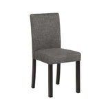 5-Piece Dining Table Set with 4 Chairs, Dining Table Set for 4 with Chairs, Wooden Dining Table Set for Kitchen, Dining Room, Light Grey & Black Two Tone