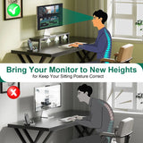 Thick desktop board computer desk -180 BLACK