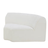 111" Modern Curved Sectional Sofa with High-Density Fully Compressed Sponge, Upholstered Deep Seat Wtih Ottoman, 3-Piece Set, Fully Assembled Right Hand Facing, Perfect for Living Room, Lounge