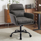 Artificial leather, PU leather, black base, adjustable in height, suitable for office, bedroom, dressing table and other environments. An office chair.Green