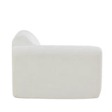 111" Modern Curved Sectional Sofa with High-Density Fully Compressed Sponge, Upholstered Deep Seat Wtih Ottoman, 3-Piece Set, Fully Assembled Right Hand Facing, Perfect for Living Room, Lounge