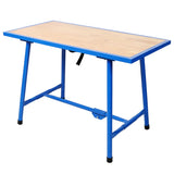 Foldable Work Bench,Workshop Tool Bench,Packing Table Mounting Table Assembly Table,660Lbs Load Capacity,for Workshop, Garage,Blue