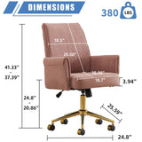 Mid-back liftable office chair, striped fabric, and ergonomically designed, is an excellent choice for working, studying or relaxing. The mid-back design provides a better sitting experience.Pink