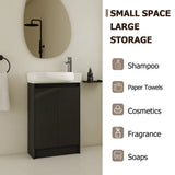 23" Freestanding Bathroom Vanity with Sink, Soft Close Doors