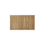 Acacia Wood Outdoor Coffee Table, Light Brown, 14'' H X 23.5'' W X 39.5'' L