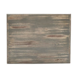 Antique Grey Wood Nightstand