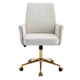 Mid-back liftable office chair, striped fabric, and ergonomically designed, is an excellent choice for working, studying or relaxing. The mid-back design provides a better sitting experience,White