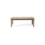 Acacia Wood Outdoor Coffee Table, Light Brown, 14'' H X 23.5'' W X 39.5'' L